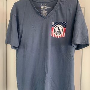 Royce Brand Short Sleeve V-Neck USA PatrioticShirt